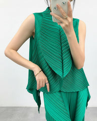 Luxury Plisse Pants Set
