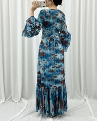 Formal Pleated Folded Dress