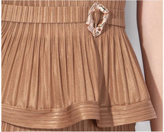 Couture Pleated Skirt Set