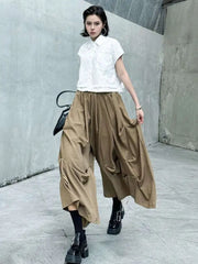 Avant-Garde Wide Leg Trousers