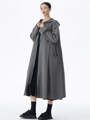 Oversized Hooded Jacket - Japanese Avant-Garde