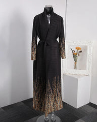 Luxe Plissé Longline Cardigan
