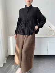 Luxury Pleated Daily Coat