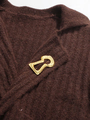 Luxe Wool-Blend Knit Dress Set