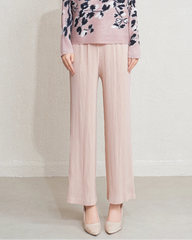 Elegant Pleated Pull-On Pants