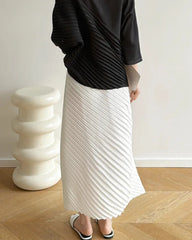 Elegant Micro-Pleated Skirt