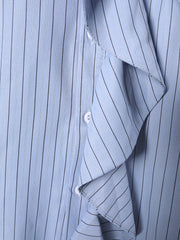 Oversized Pinstriped Blouse