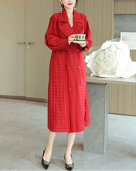 Luxury Plissé Cotton Padded Coat