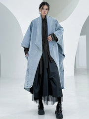 Oversized Avant-Garde Denim Coat