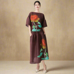 Luxury Pleated Skirt 2-Piece Set