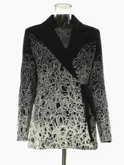 Women's Elegant Swirl Blazer