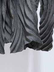 Luxe Pleated Geometric Cardigan