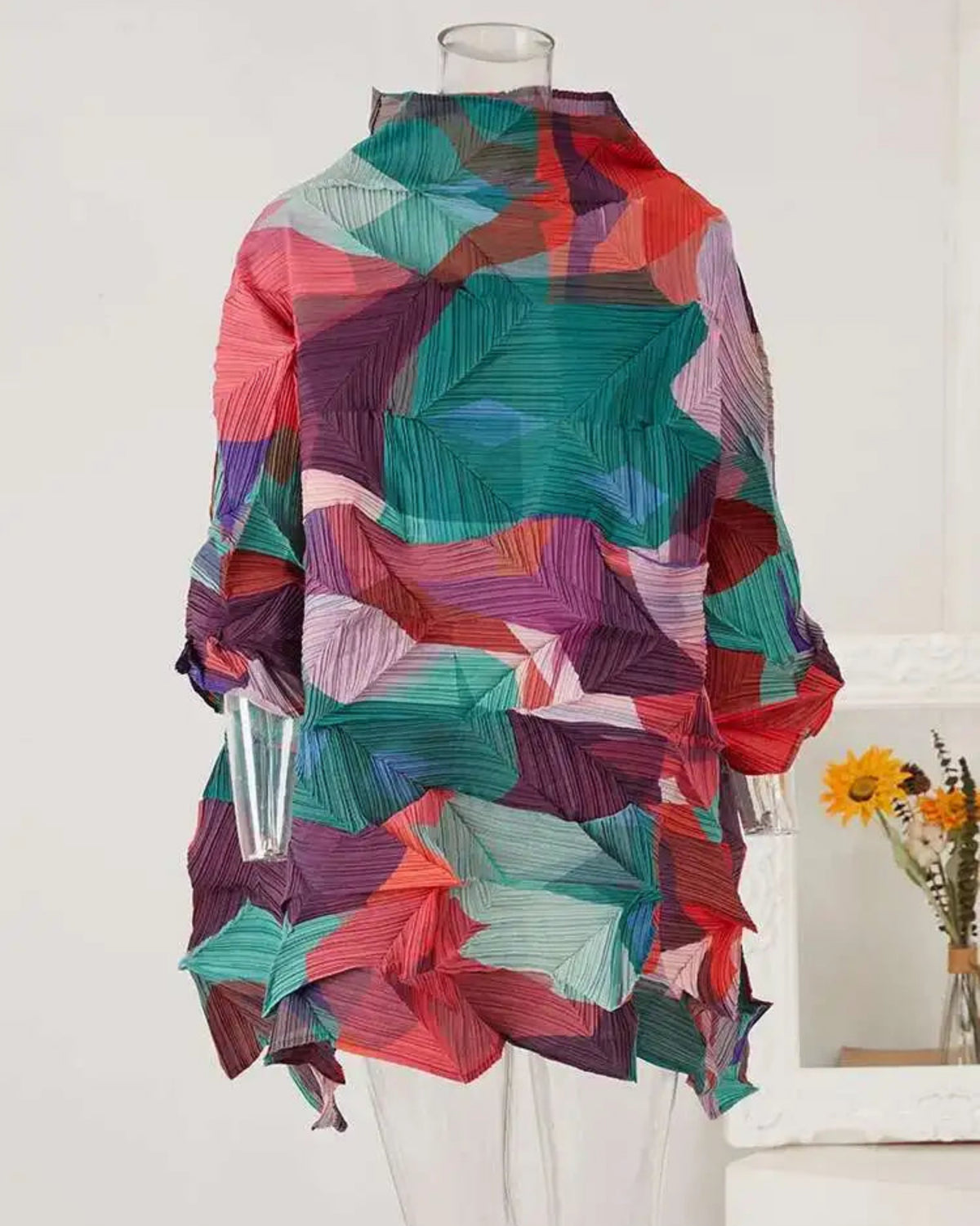 Luxury Unique Pleated Top