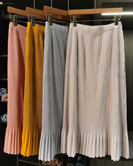 Luxury Pleated Petite-Fit Skirt