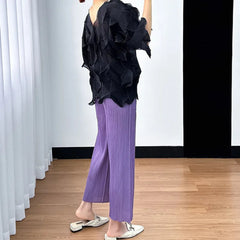 Elegant Petite Pleated 2-Piece Set