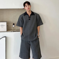 Men's Elegant Summer Knit 2-Piece Set