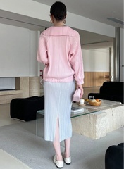 Luxe Pleated Drawstring Top