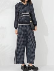 Luxury Pleated Hoodie Set