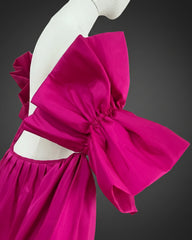 Off-The-Shoulder Taffeta Cape
