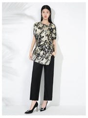 Couture Pleated Plissé Top & Pants