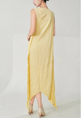 Plissé Sleeveless Dress