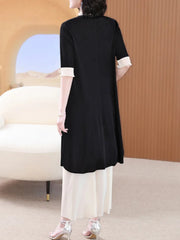 Japanese Pleated Plissé Tunic & Pants Designer Set