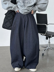 Luxury Statement Wide-Leg Pants