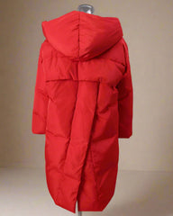 Luxury Avant-Garde Quilted Hooded Coat