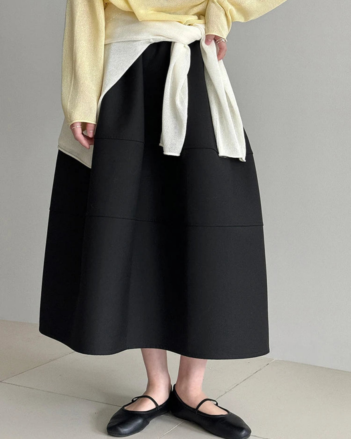 Luxury Minimalist A-Line Skirt