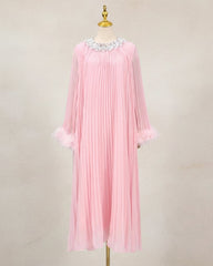 Formal Luxury Diamond Plissé Dress