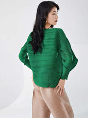 Relaxed Japanese Pleated Blouse