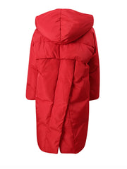 Luxury Avant-Garde Quilted Hooded Coat