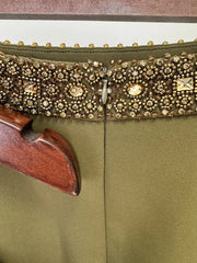 2-Piece Embellished Halter Top & Skirt
