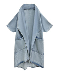 Oversized Avant-Garde Denim Coat