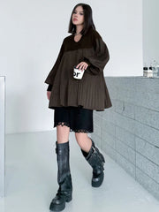 Oversized Lantern Sleeve Top