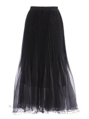Luxury High-Waist Maxi Tulle Skirt
