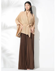 Co-ords Pleated Wrap Top & Pull-On Maxi Skirt