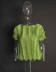 Luxury Crinkled Pleats Top