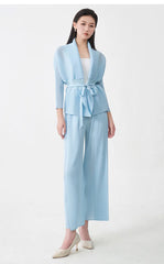 Luxury Micro-Pleat Two-Piece