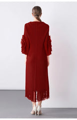 Luxury Cocktail Pleats Dress