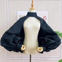 Luxury Voluminous-Sleeve Bolero
