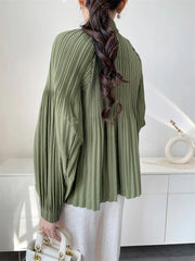 Luxury Pleated Daily Coat