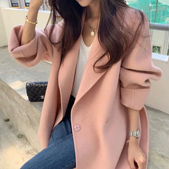 Women's Cashmere Double-Faced Long Coat