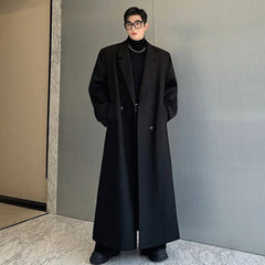 Men's Cotton Blend Full-Length Luxe Coat