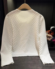 Luxe Lightweight Pleated Cardigan