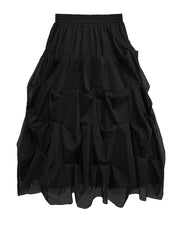 Luxury Black Tiered Tulle Skirt