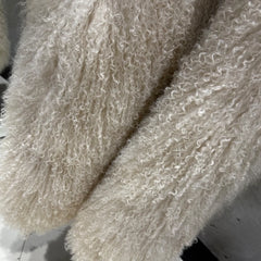 Custom-Made Lamb Fur Hooded Coat