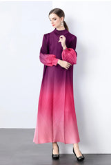 Truly Pleated Cuff Sleeve Dress