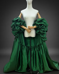 Luxury Formal Taffeta Overcoat