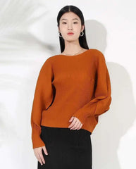 Luxury Plissé Pleats Top